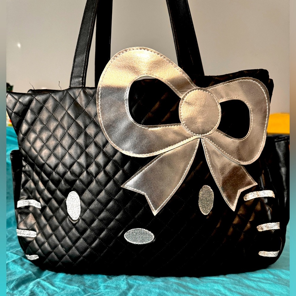 Hello Kitty quilted tote bag